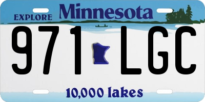 MN license plate 971LGC