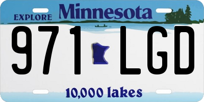 MN license plate 971LGD