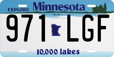 MN license plate 971LGF