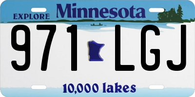 MN license plate 971LGJ