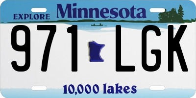 MN license plate 971LGK