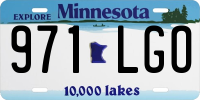 MN license plate 971LGO
