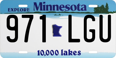 MN license plate 971LGU