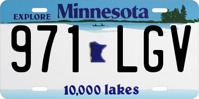 MN license plate 971LGV
