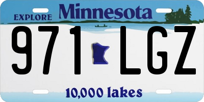 MN license plate 971LGZ