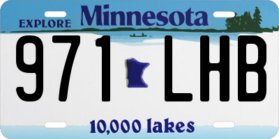MN license plate 971LHB