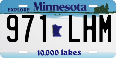 MN license plate 971LHM