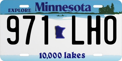 MN license plate 971LHO
