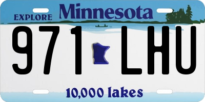 MN license plate 971LHU