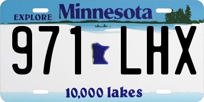 MN license plate 971LHX