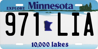 MN license plate 971LIA