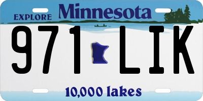 MN license plate 971LIK