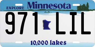 MN license plate 971LIL