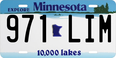 MN license plate 971LIM