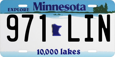 MN license plate 971LIN