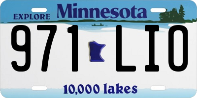 MN license plate 971LIO