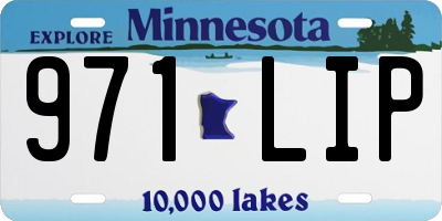 MN license plate 971LIP