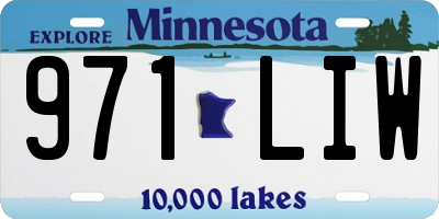 MN license plate 971LIW