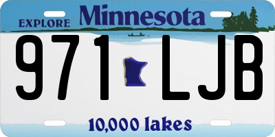 MN license plate 971LJB