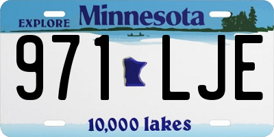 MN license plate 971LJE