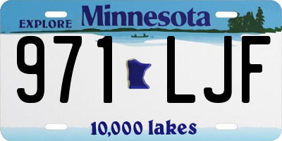 MN license plate 971LJF