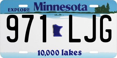 MN license plate 971LJG