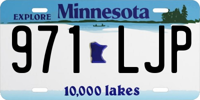 MN license plate 971LJP