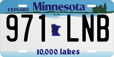 MN license plate 971LNB