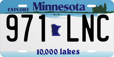 MN license plate 971LNC