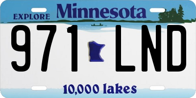 MN license plate 971LND