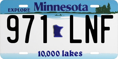 MN license plate 971LNF