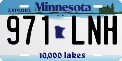 MN license plate 971LNH