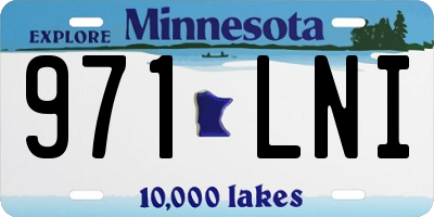 MN license plate 971LNI