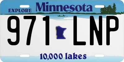MN license plate 971LNP