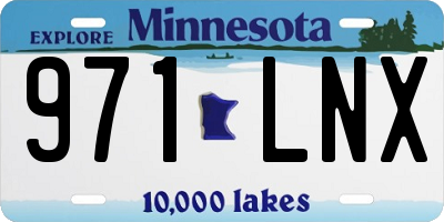 MN license plate 971LNX