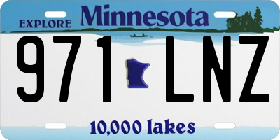 MN license plate 971LNZ