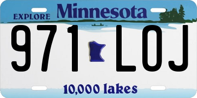 MN license plate 971LOJ