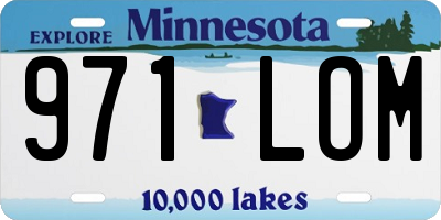 MN license plate 971LOM