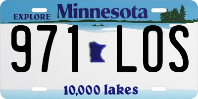 MN license plate 971LOS