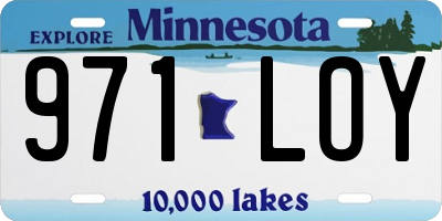 MN license plate 971LOY