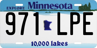 MN license plate 971LPE