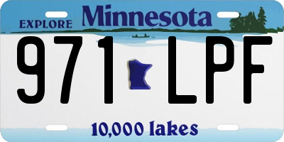 MN license plate 971LPF