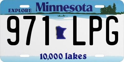 MN license plate 971LPG