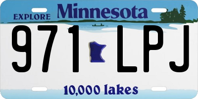 MN license plate 971LPJ