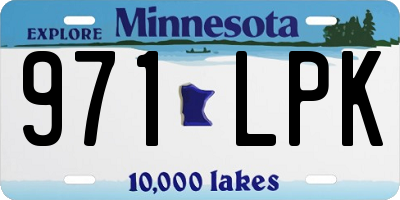 MN license plate 971LPK