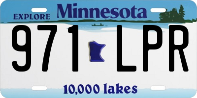 MN license plate 971LPR