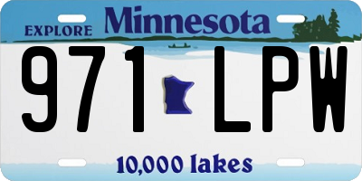 MN license plate 971LPW