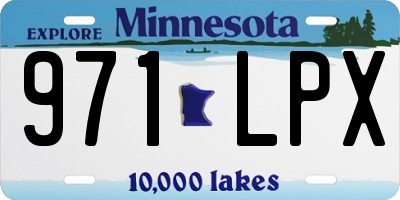 MN license plate 971LPX