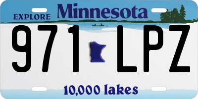 MN license plate 971LPZ