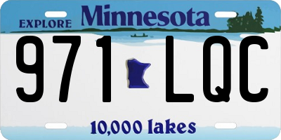 MN license plate 971LQC